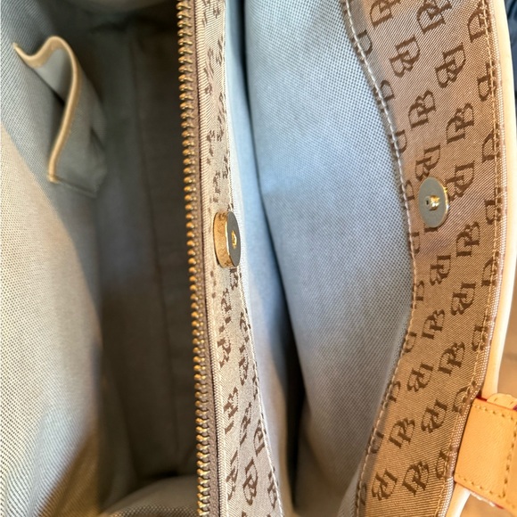 Dooney & Bourke Brown and Cream Satchel Bag - Picture 16 of 16
